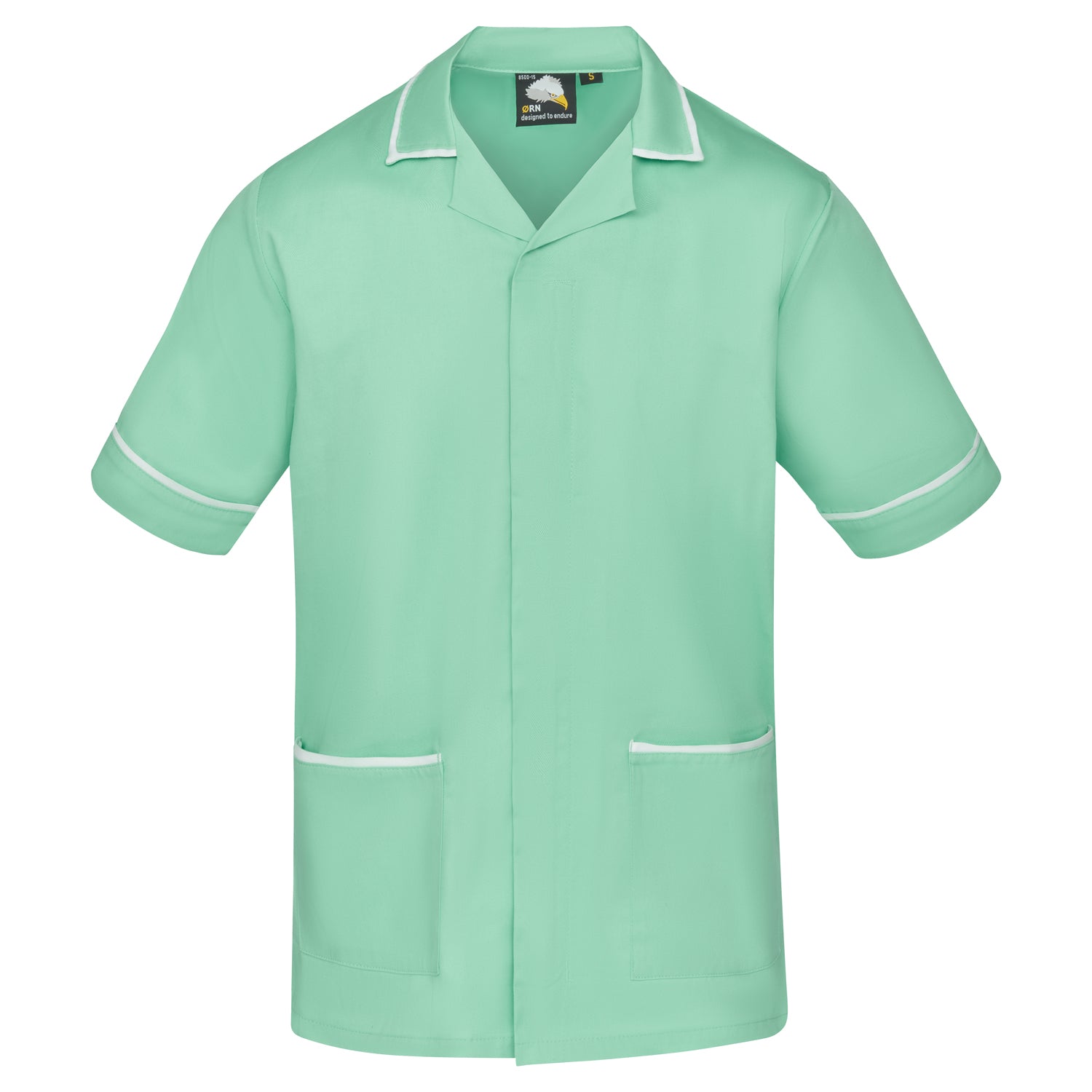 Orn Darwin Male Tunic - Eau De Nil - White - 8500 - Eau De Nil - White - Customisable Healthcare