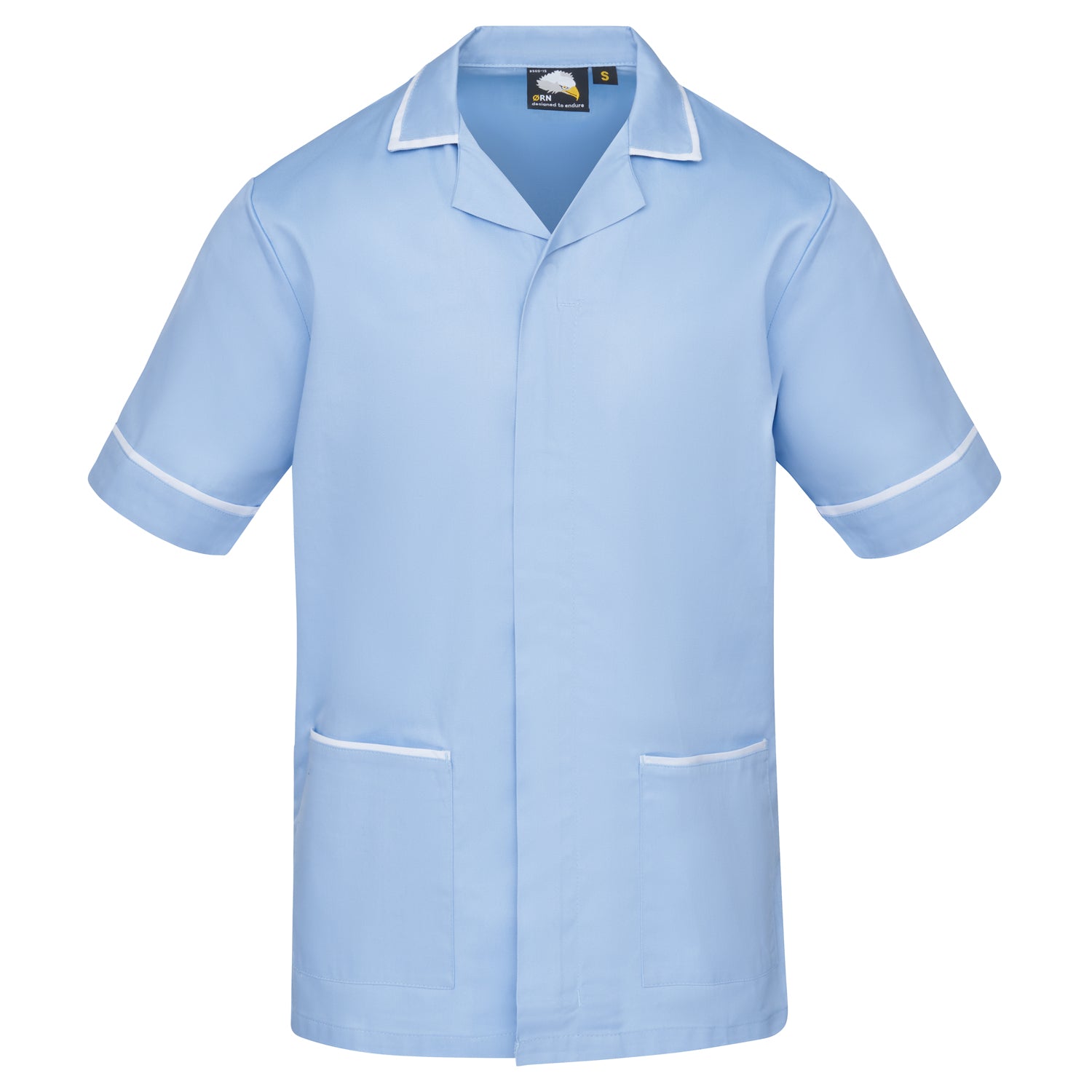 Orn Darwin Male Tunic - Sky - White - 8500 - Sky - White - Customisable Healthcare