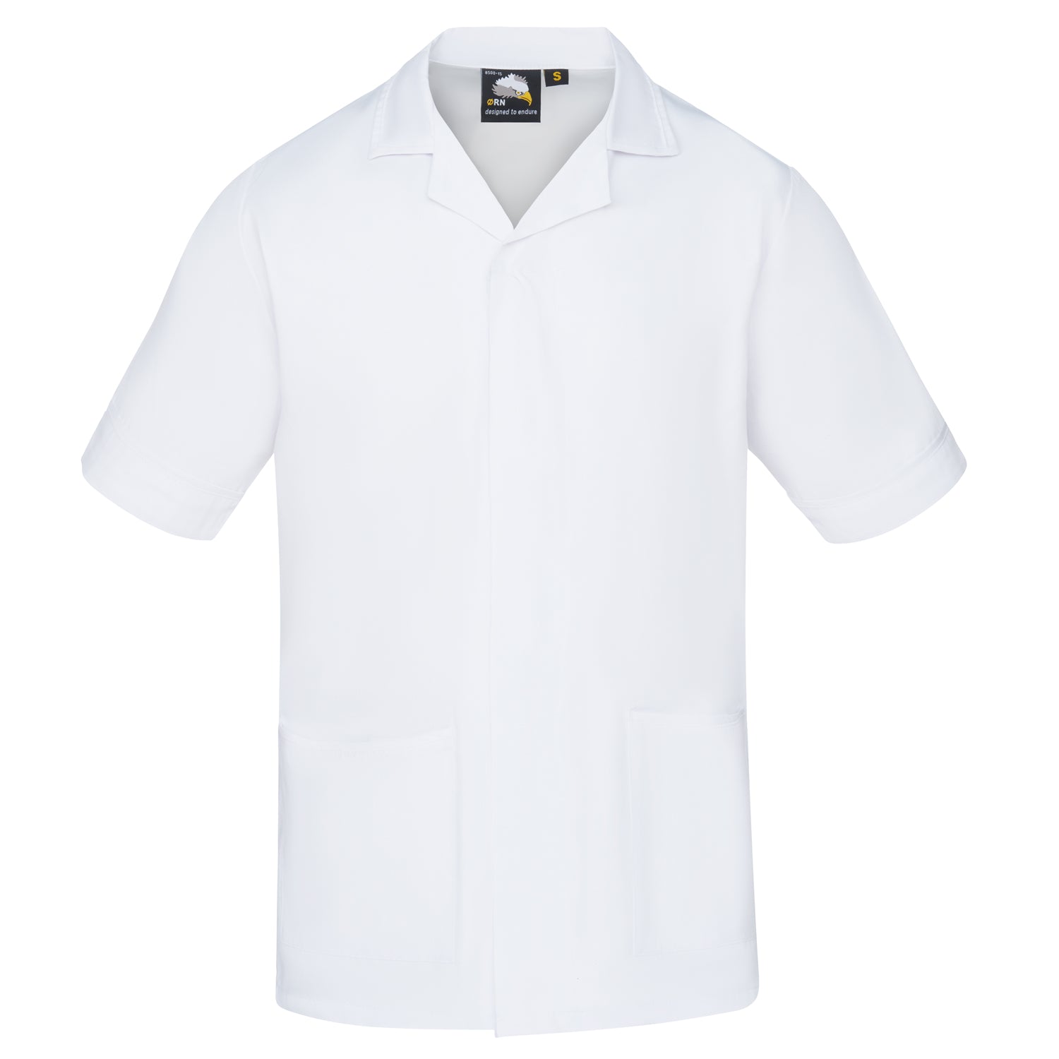 Orn Darwin Male Tunic - White - White - 8500 - White - White - Customisable Healthcare