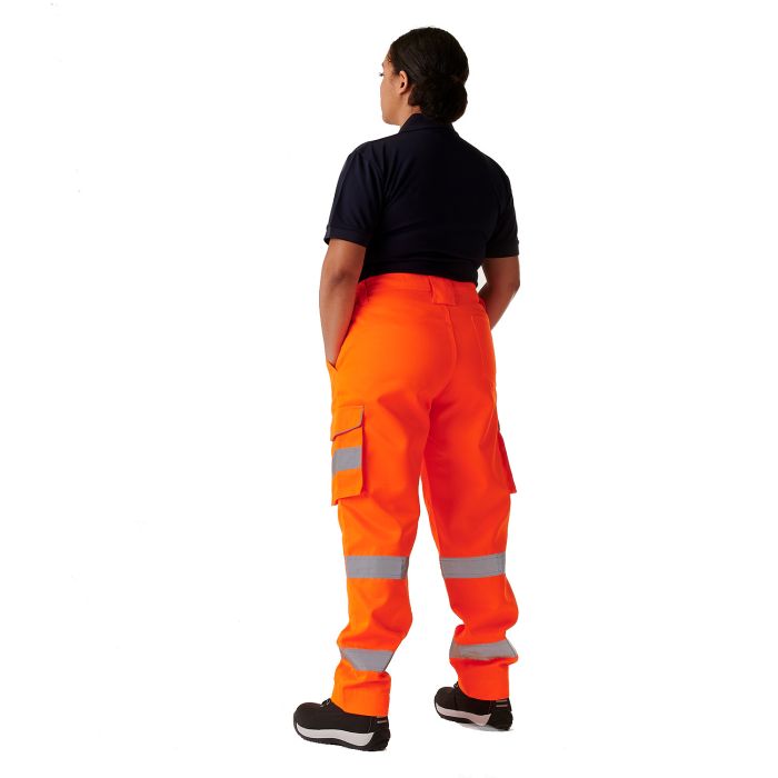 Supertouch - Ladies Hi Vis Orange Hana Combat Trouser - HV311 - - Customisable Trousers