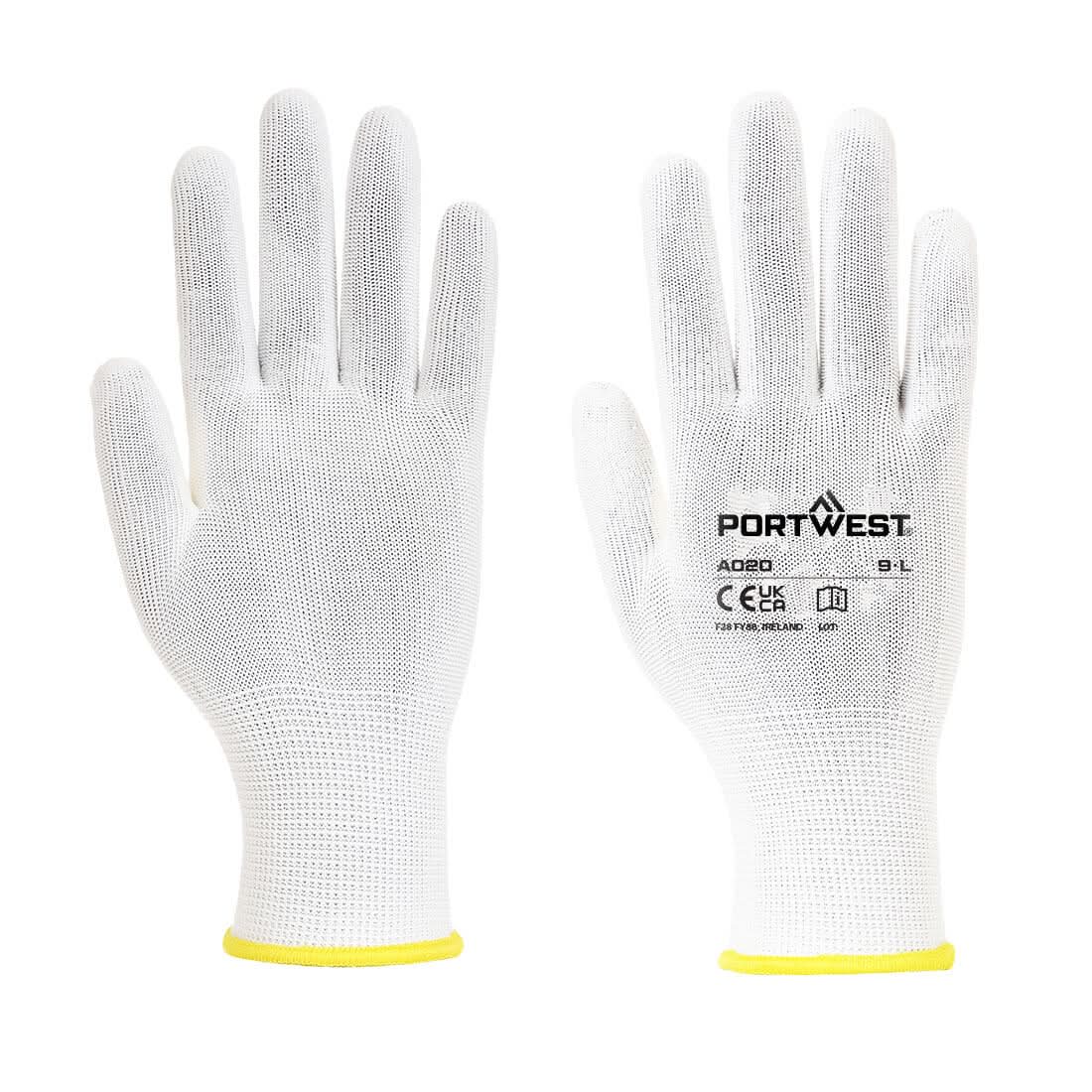 Portwest Assembly Glove 960 Pairs A020 - White - Customisable Hand Protection