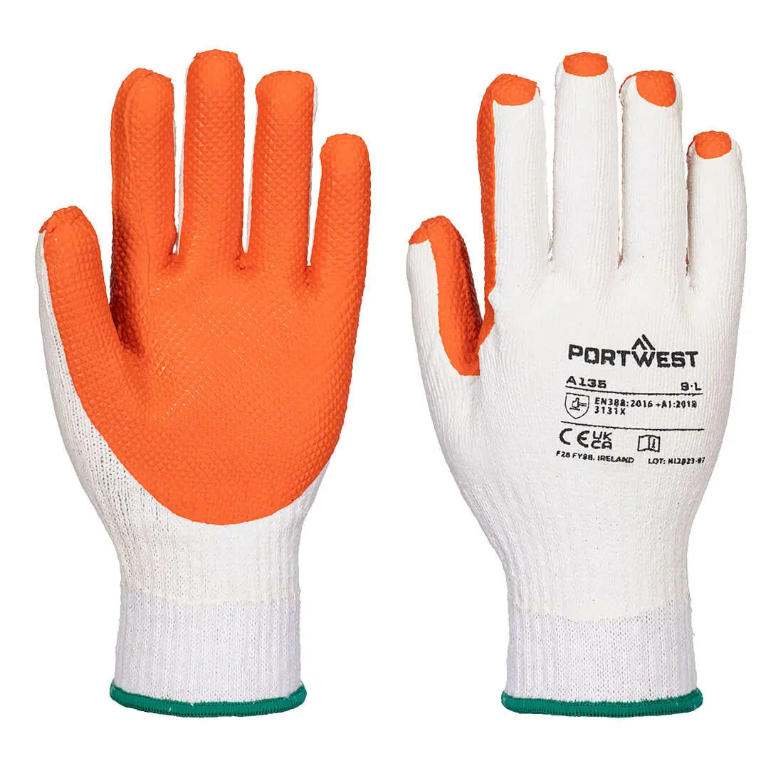 Tough Grip Glove - Yellow Orange L - Customisable Grip Gloves