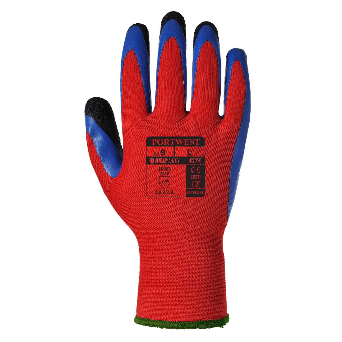 Portwest Duo Flex Glove A175 - Red Blue - Customisable Hand Protection