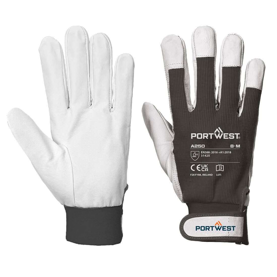 Portwest Tergsus Glove A250 - Black XXL - Customisable Hand Protection
