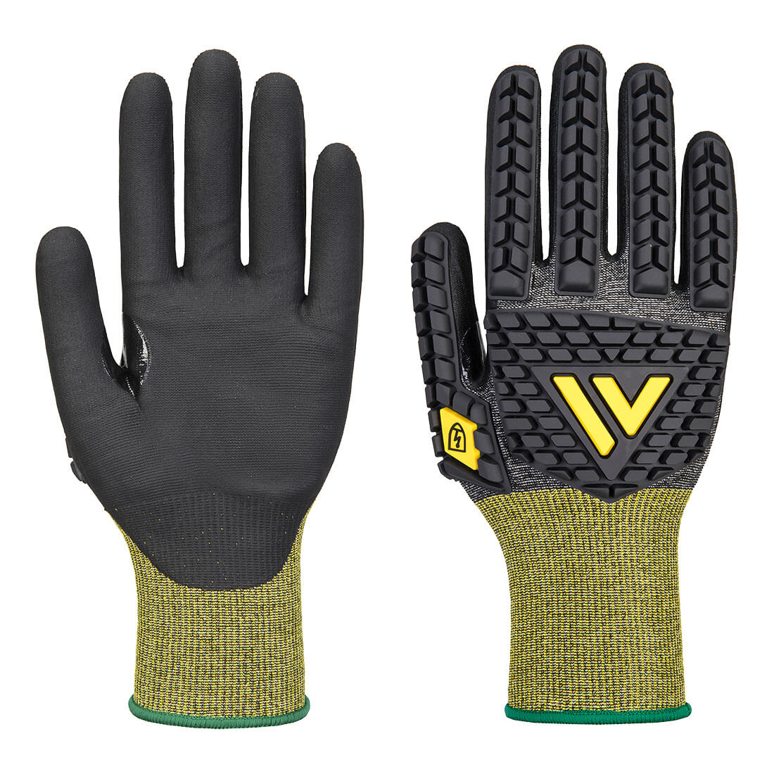 Impact E18 Nitrile Antistatic Esd Glove A756 - Black - Customisable Impact Gloves