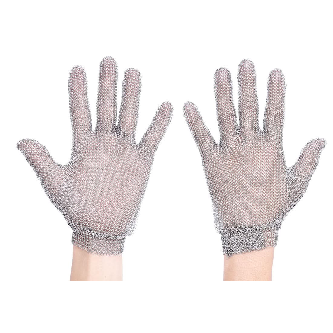 Portwest Chainmail Glove AC01 - Silver - Customisable Hand Protection