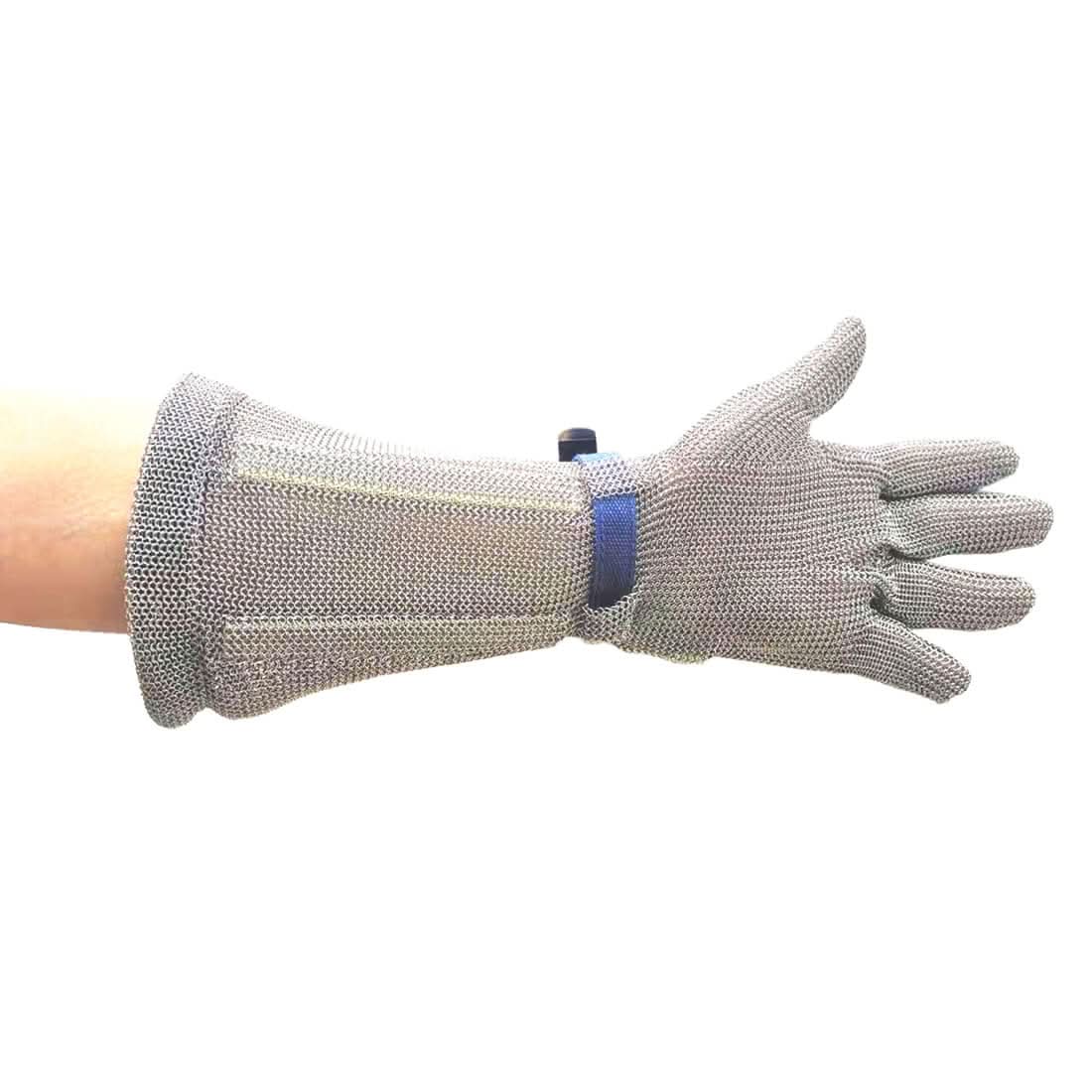 Portwest Chainmail Gauntlet 45Cm AC10 - Silver - Customisable Hand Protection