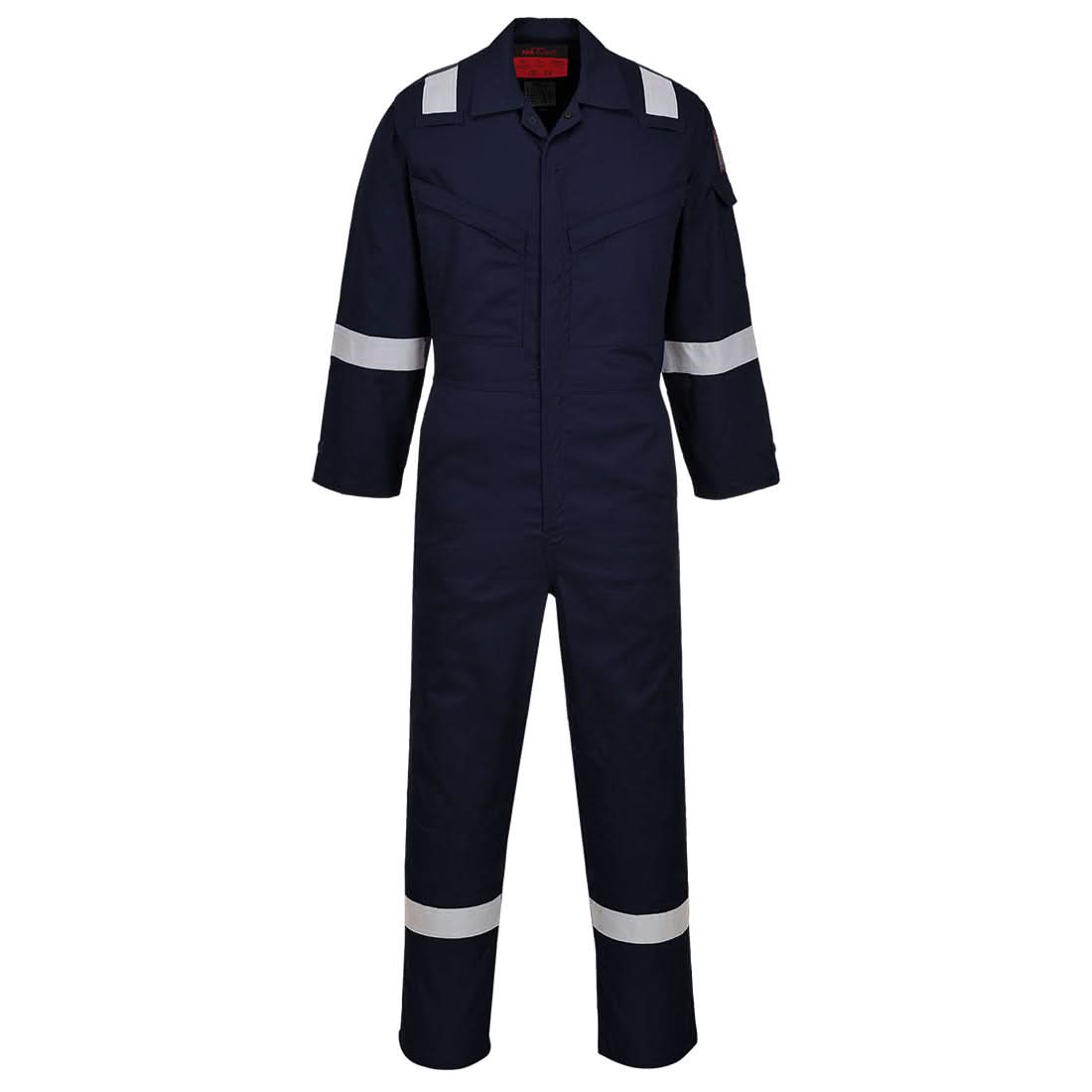 Portwest Araflame Silver Coverall AF73 - Navy - Customisable Coveralls