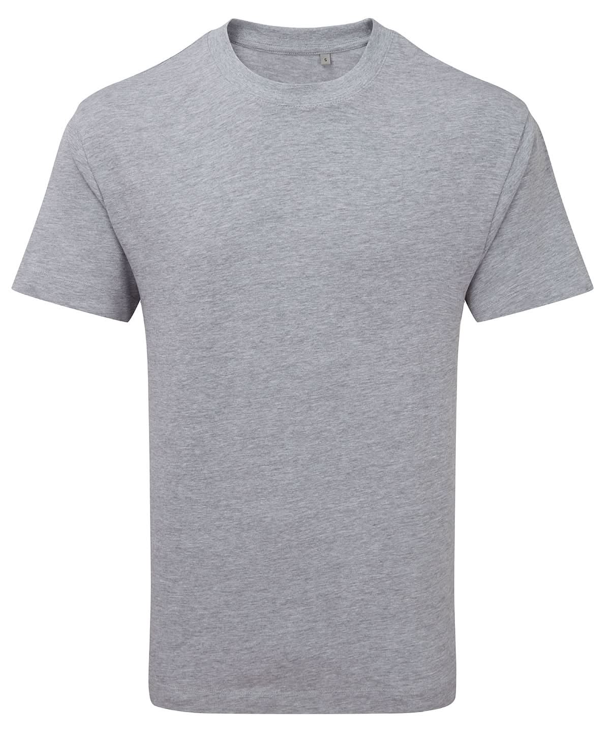 Anthem heavyweight t shirt AM015 - Grey Marl - Customisable T-Shirts