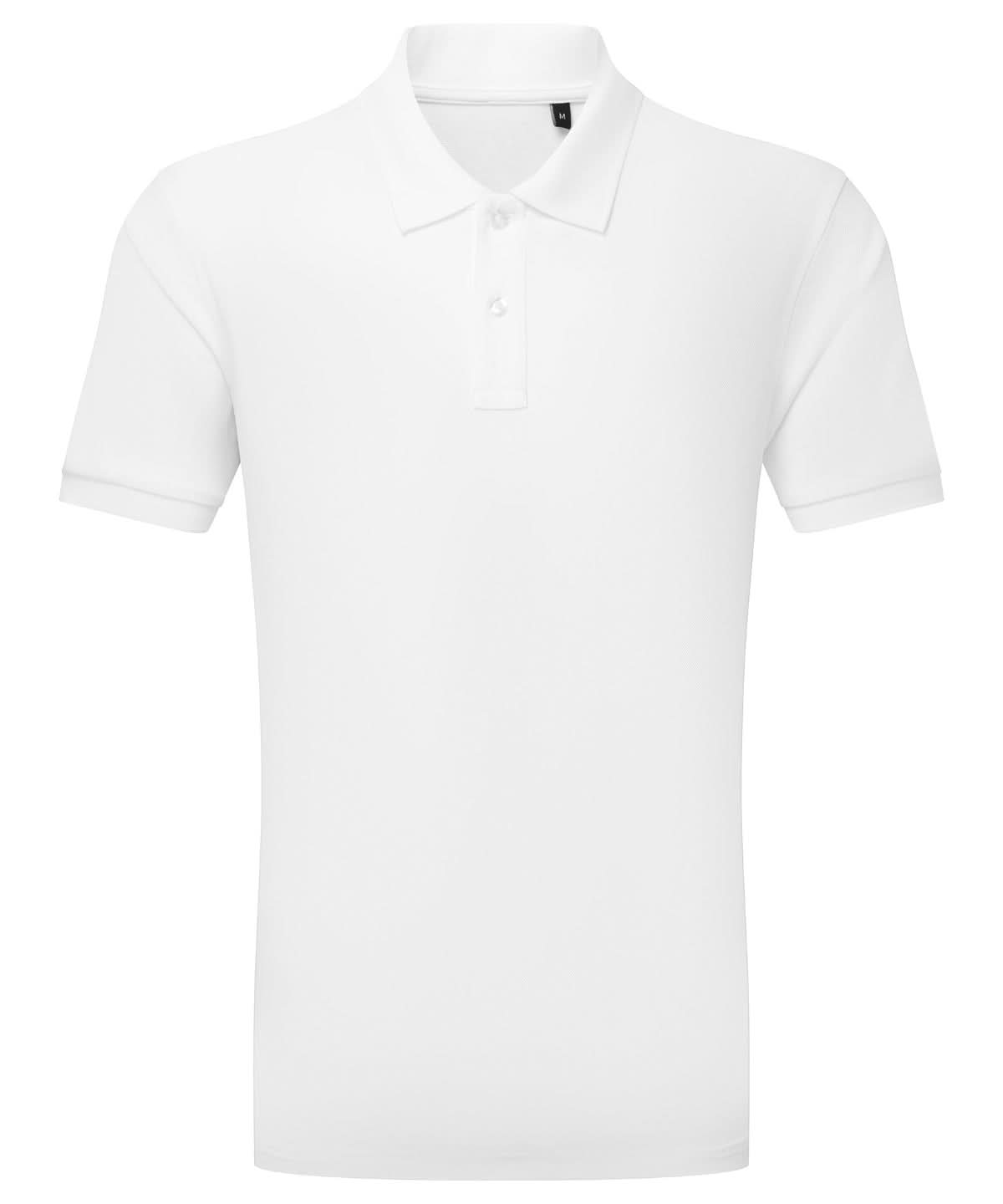 Asquith & Fox Mens GlacierTech polo AQ002 - White - Customisable Polos