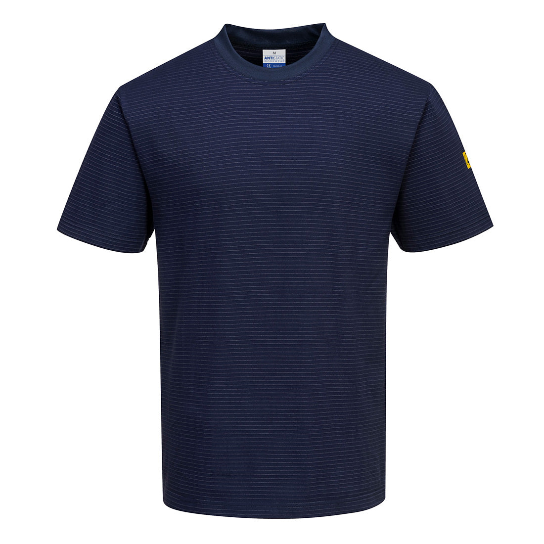 Portwest Anti-Static ESD T-Shirt S/S as20 - Navy - Customisable T-Shirts