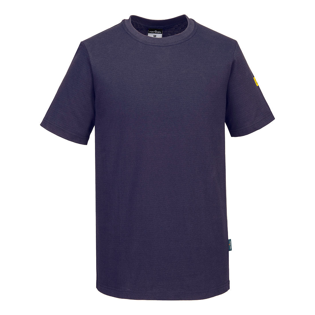 Portwest Anti-Static ESD T-Shirt S/S as20 - Navy - Customisable T-Shirts