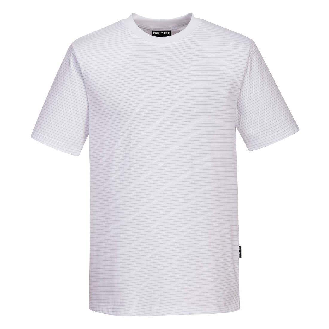 Portwest Anti-Static ESD T-Shirt S/S as20 - White - Customisable T-Shirts