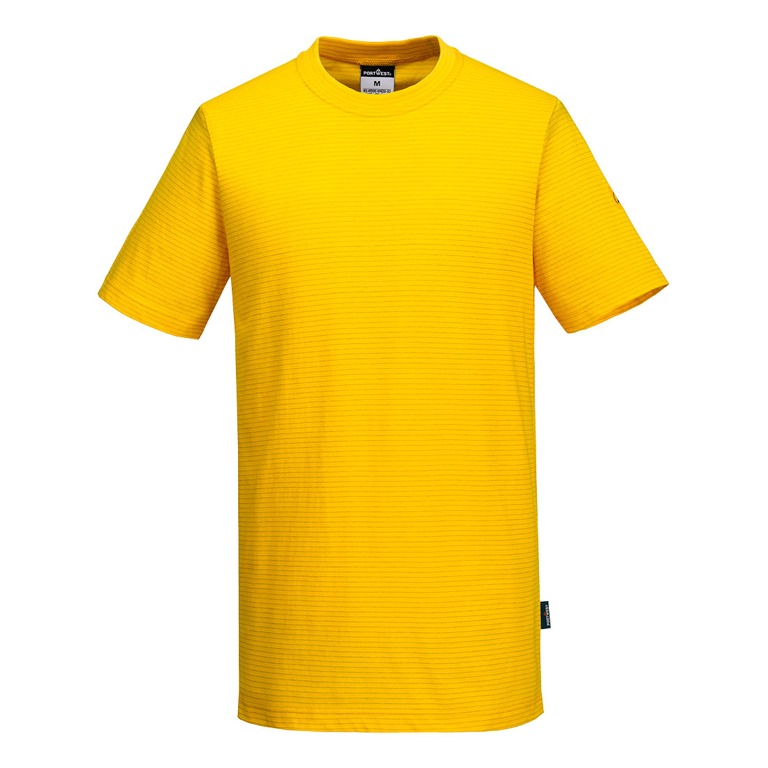 Portwest Anti-Static ESD T-Shirt S/S as20 - Deep Yellow - Customisable T-Shirts