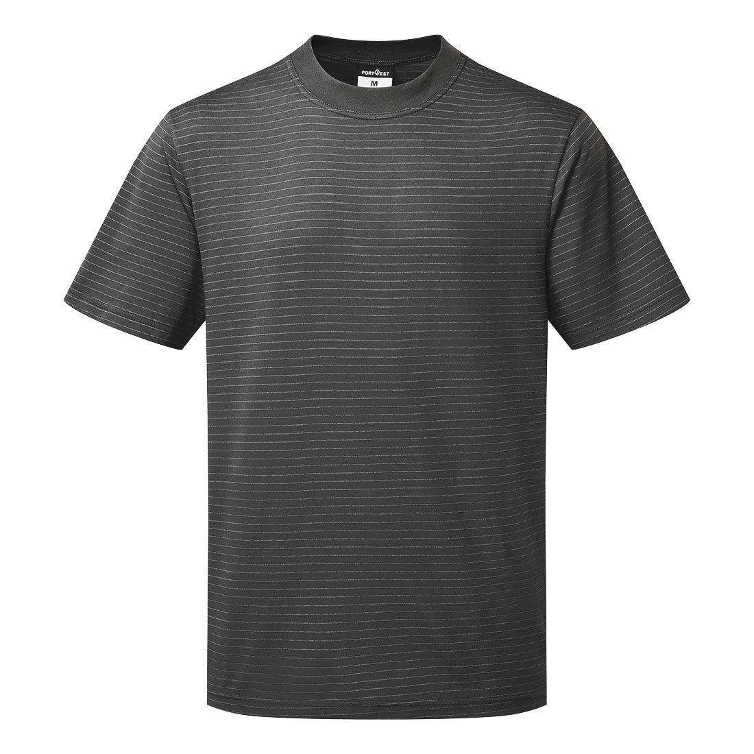 Portwest Anti-Static ESD T-Shirt S/S as20 - Zoom Grey - Customisable T-Shirts