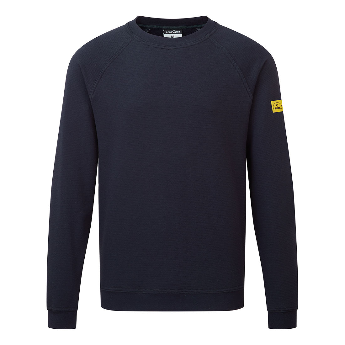 Portwest Anti-Static ESD Sweatshirt as24 - Navy - Customisable Sweatshirts