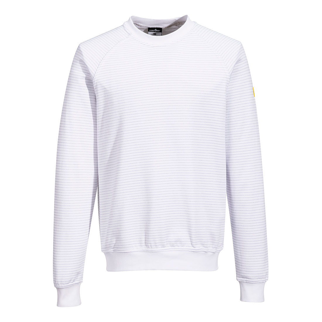 Portwest Anti-Static ESD Sweatshirt as24 - White - Customisable Sweatshirts