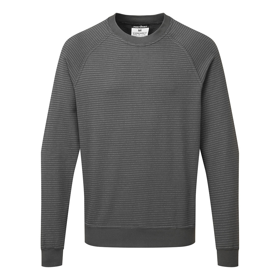 Portwest Anti-Static ESD Sweatshirt as24 - Zoom Grey - Customisable Sweatshirts