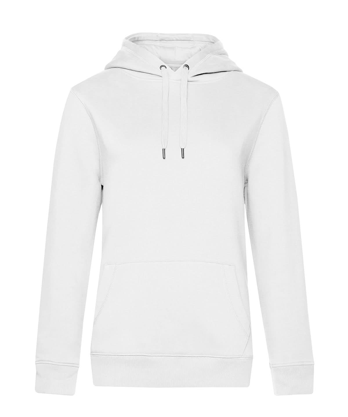 B&C Collection Queen hooded B011F - White - Customisable Hoodies