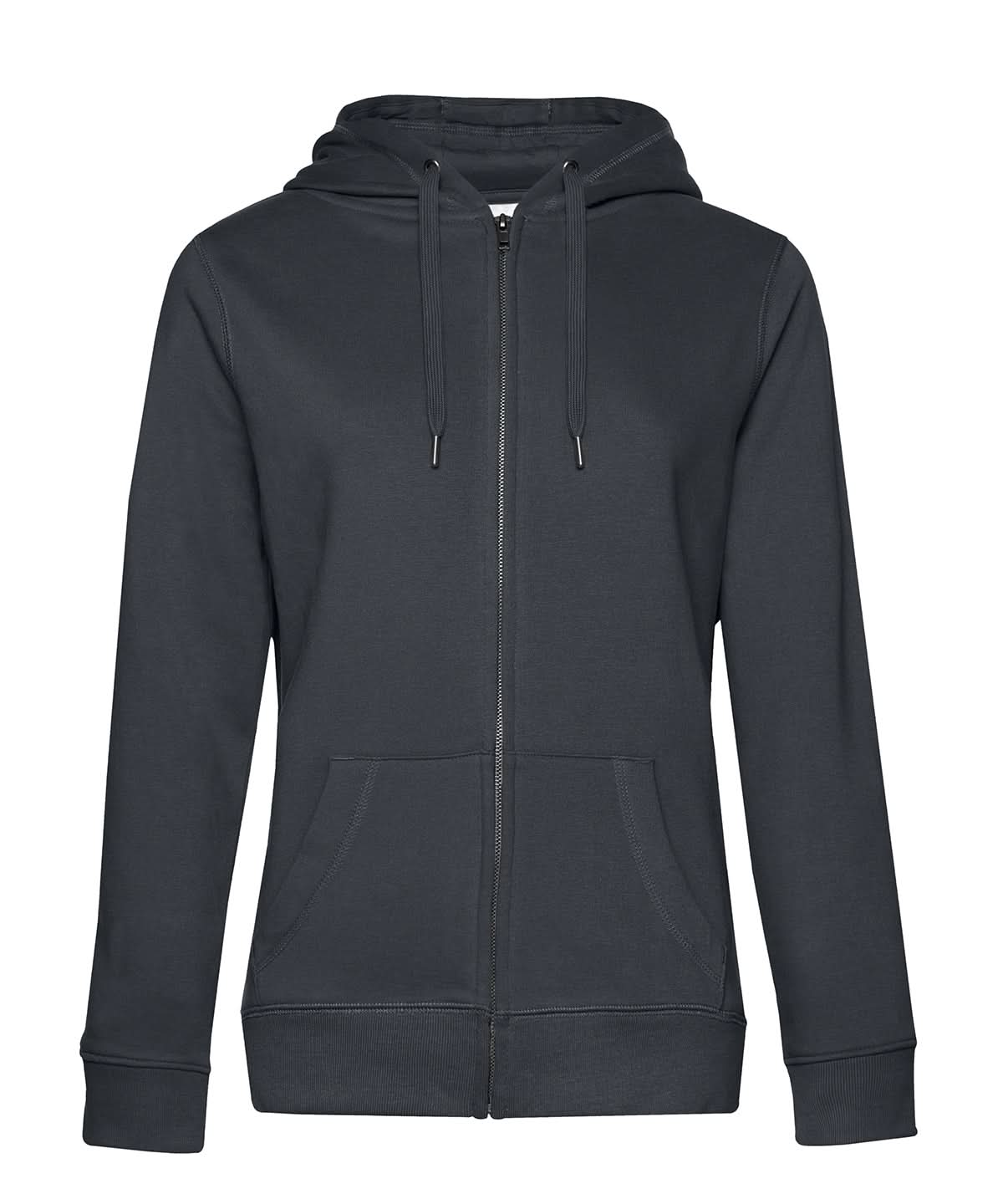 B&C Collection Queen zipped hooded B012F - Asphalt - Customisable Hoodies