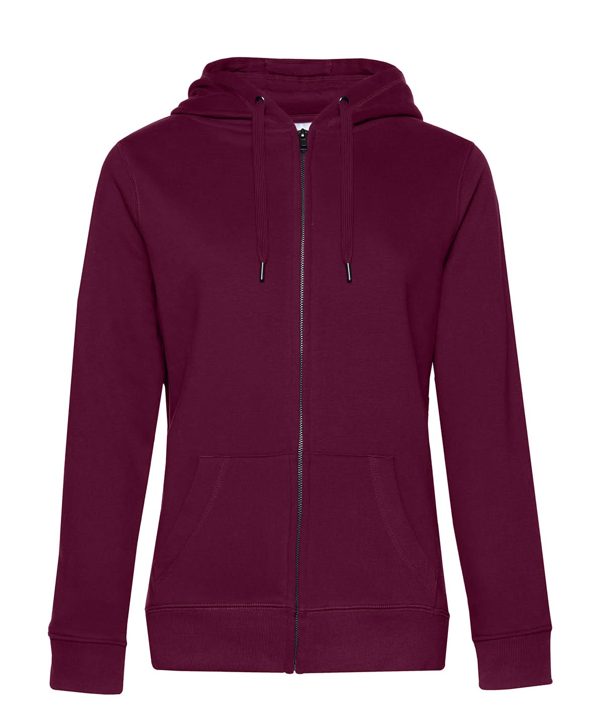 B&C Collection Queen zipped hooded B012F - Dark Cherry - Customisable Hoodies