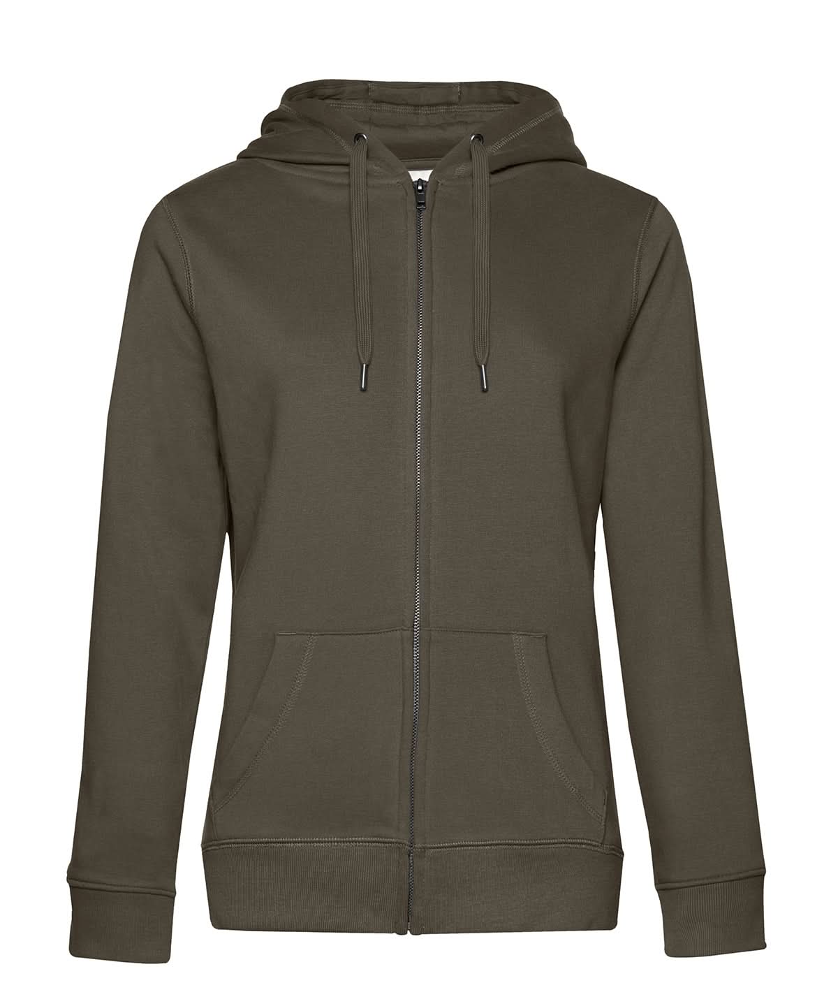 B&C Collection Queen zipped hooded B012F - Khaki - Customisable Hoodies