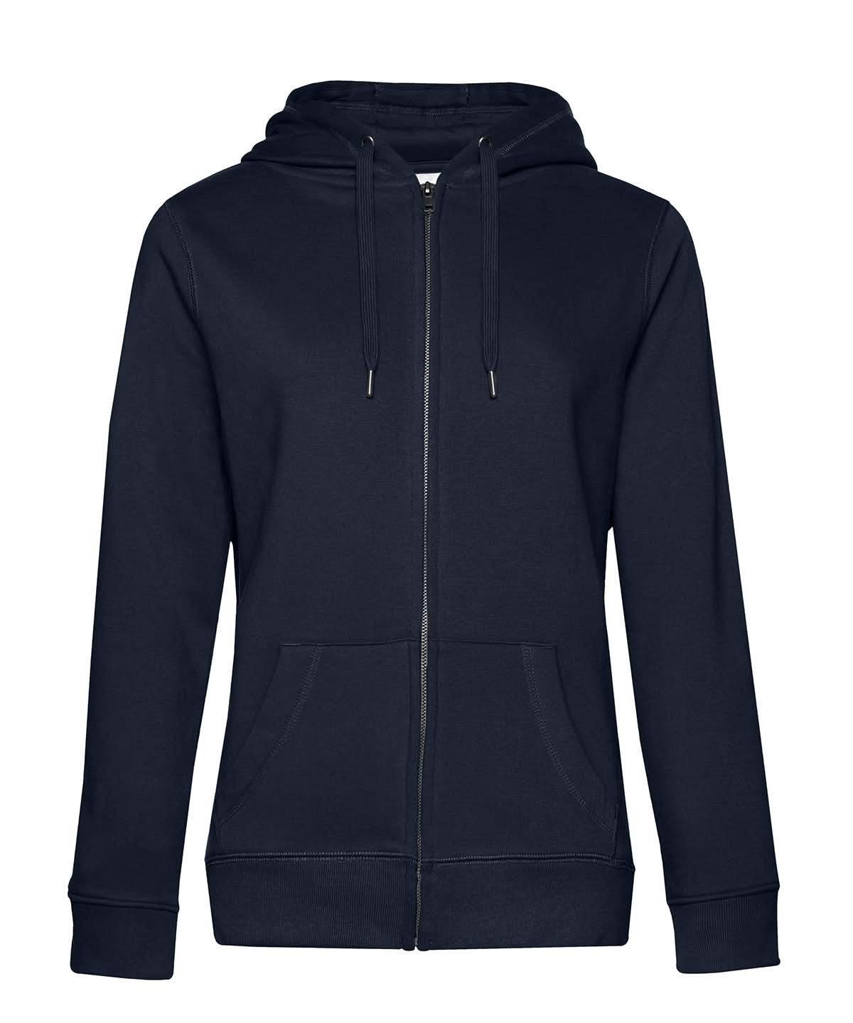 B&C Collection Queen zipped hooded B012F - Navy Blue - Customisable Hoodies