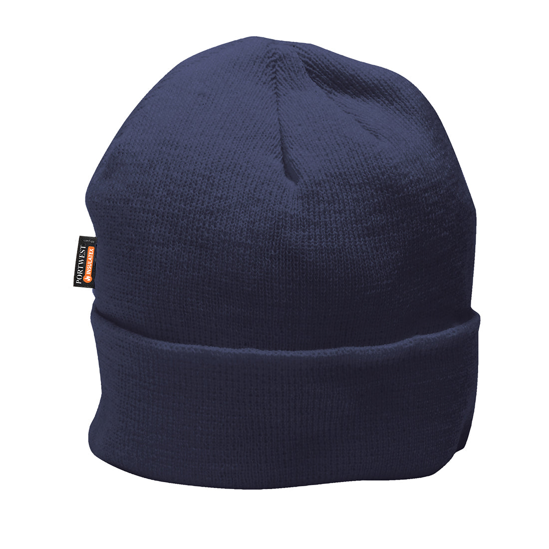 Portwest Insulated Knit Beanie - B013 - Navy O S - Customisable Hats