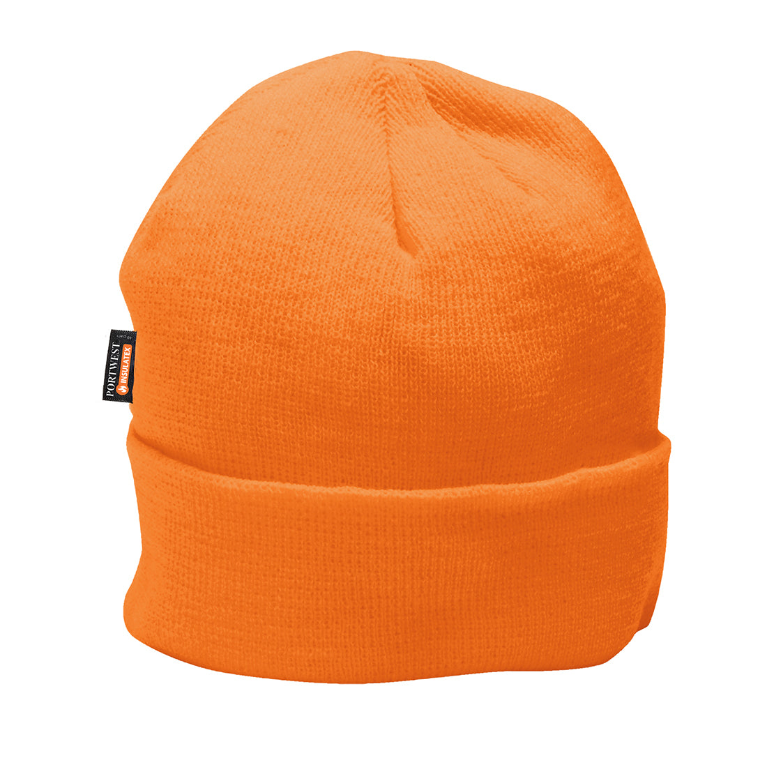 Portwest Insulated Knit Beanie - B013 - Orange O S - Customisable Hats