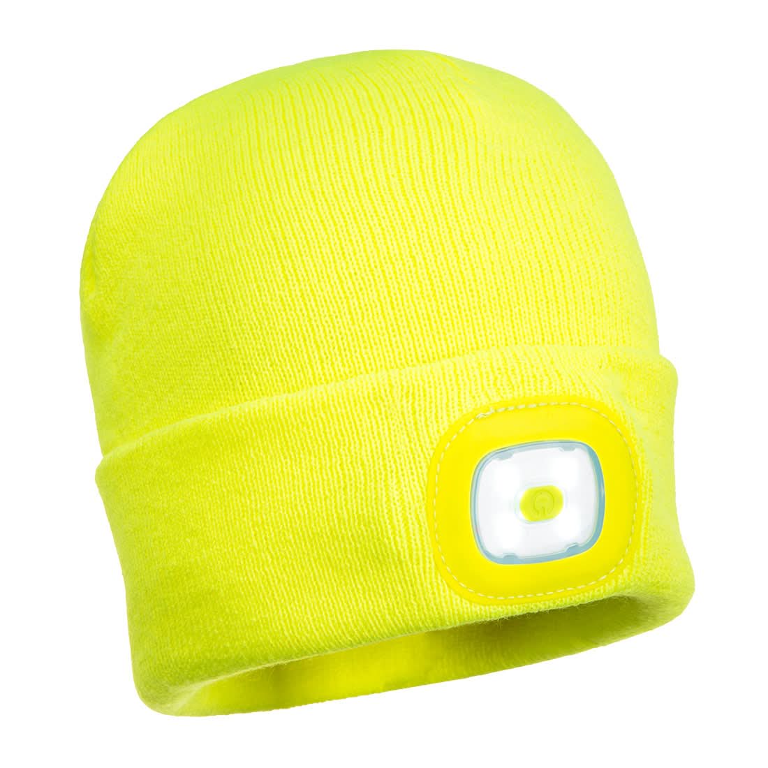 Portwest Beanie Usb Rechargeable Led Head Light B029 - Yellow - Customisable PPE