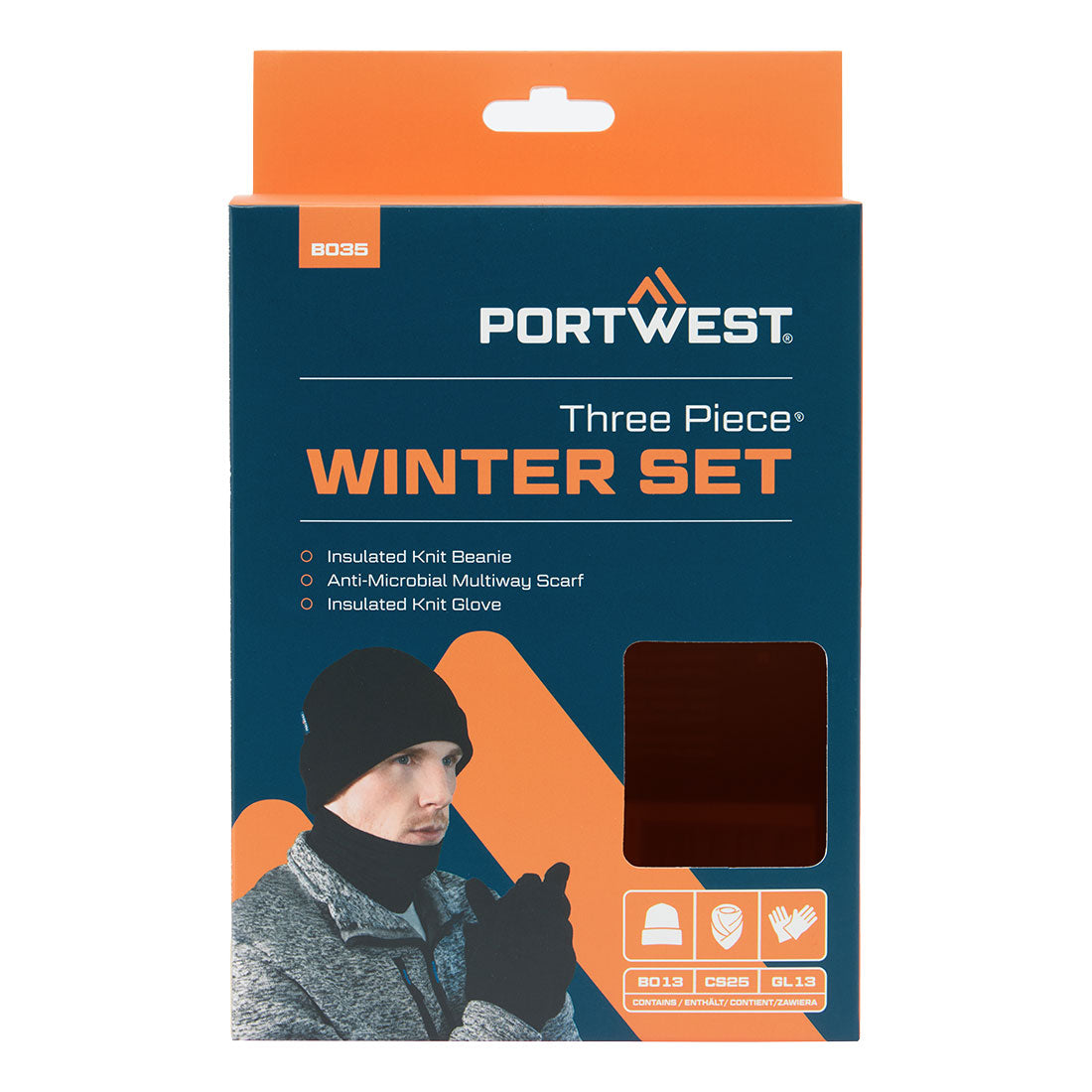 Winter Accessory Set (3pcs) B035 - Black R - Customisable All Weather Accessories