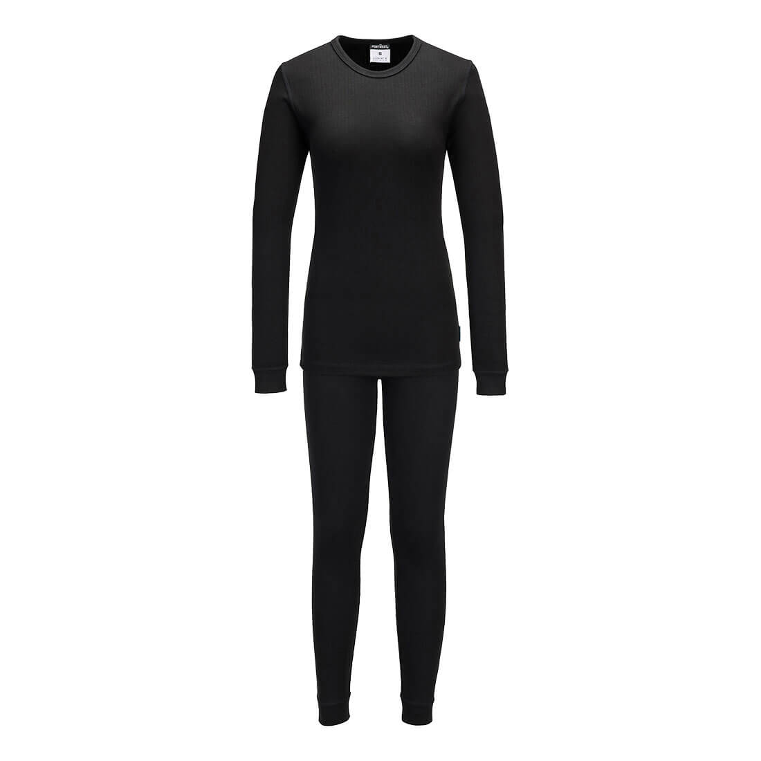Womens Thermal Base Layer Set B128 - Black - Customisable Base Layers
