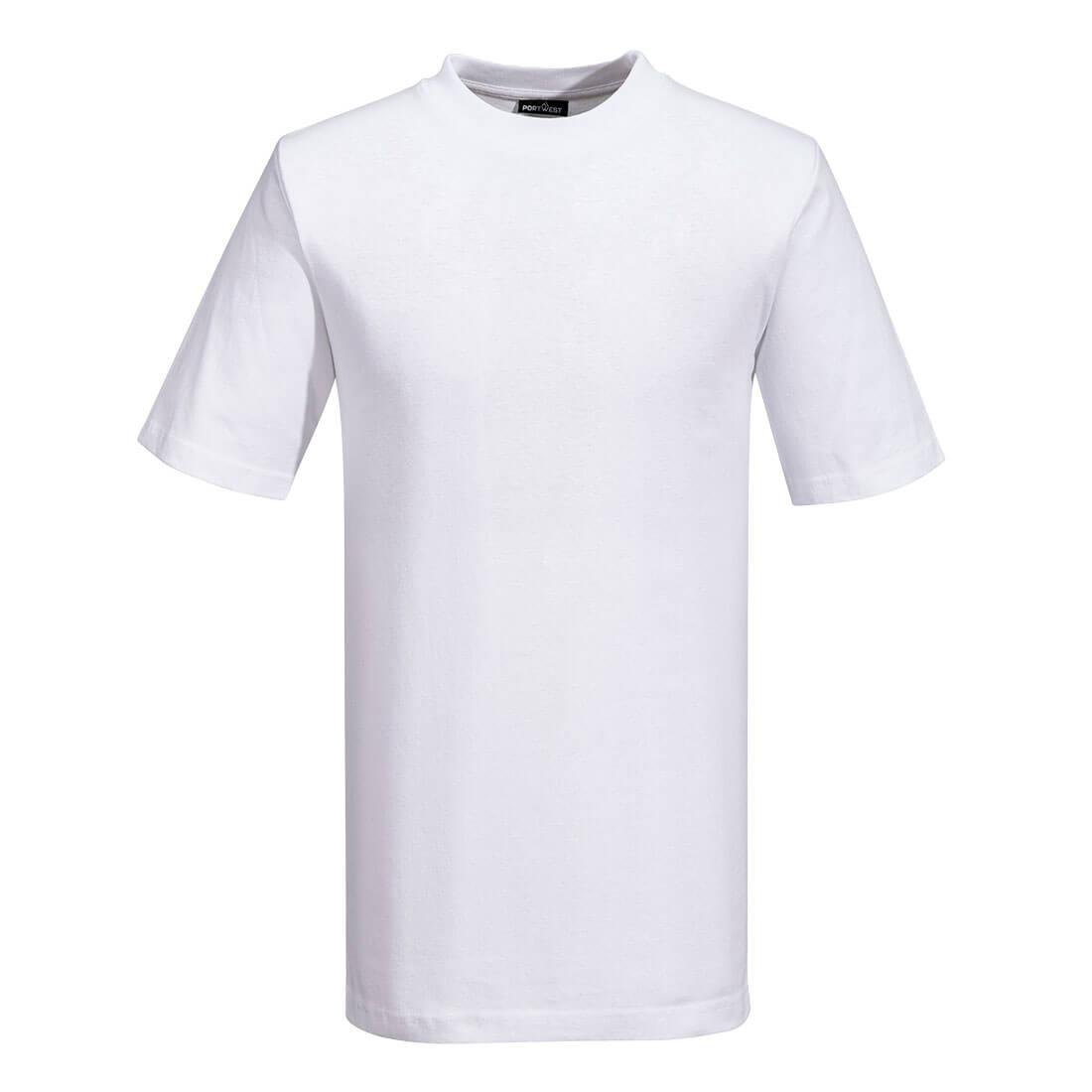 Portwest Turin Premium T-Shirt S/S - b195 - White - Customisable T-Shirts