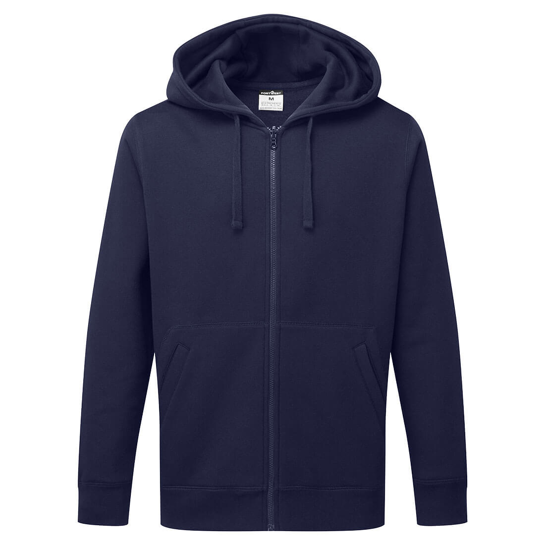 Portwest Zipped Hoodie b312 - Navy - Customisable Hoodies