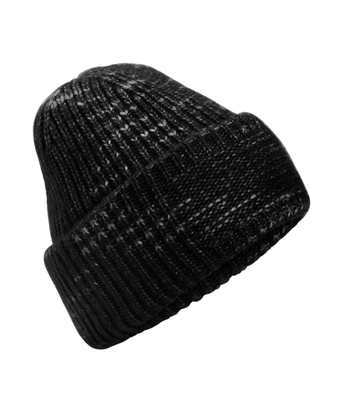 Beechfield Chunky knit reverse patch beanie B330R - Midnight Haze One size - Customisable Beanies