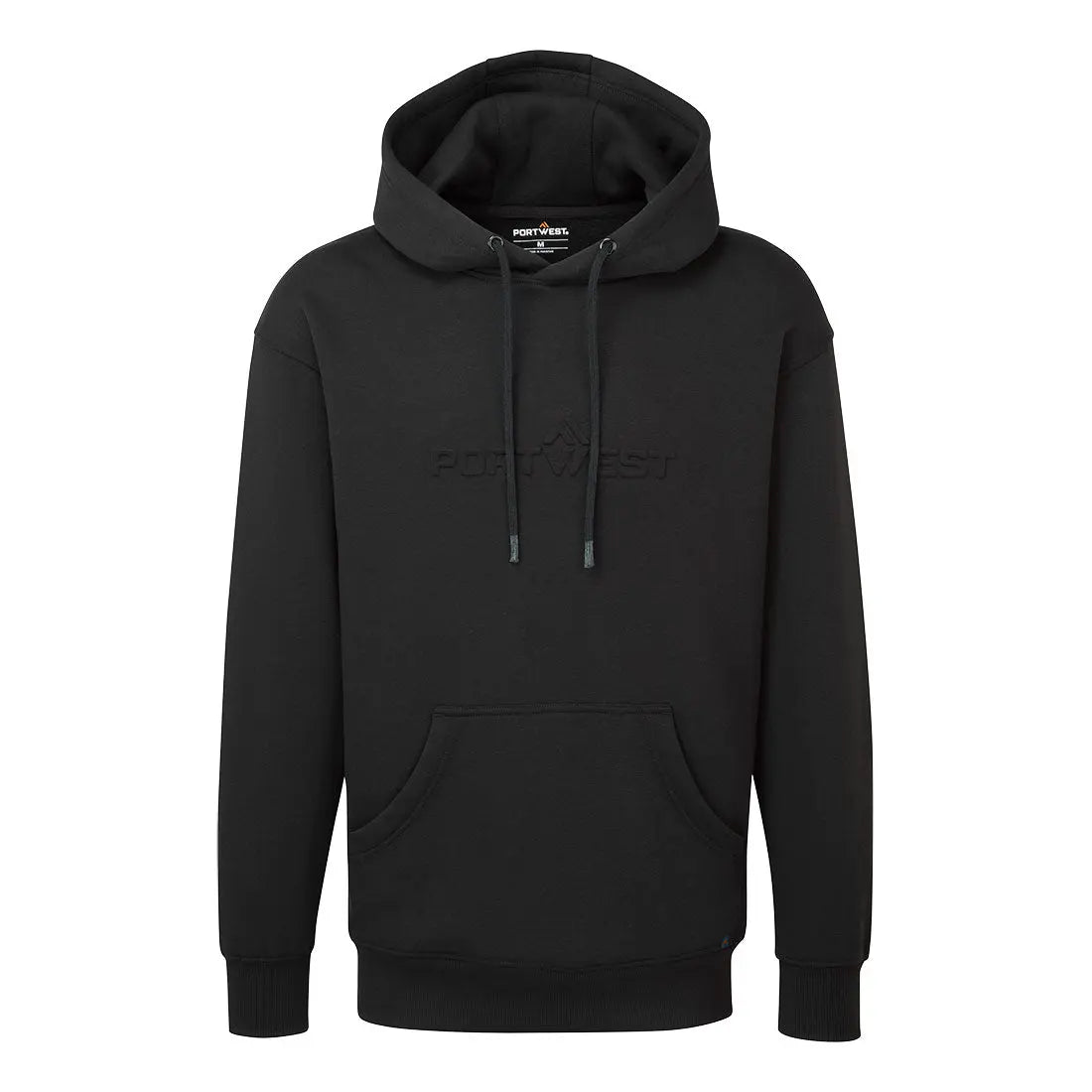 Embossed Hoodie B331 - Black - Customisable Hoodies