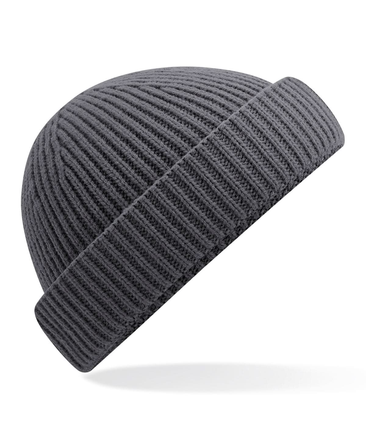 Beechfield Harbour beanie B383R - Graphite Grey One size - Customisable Beanies
