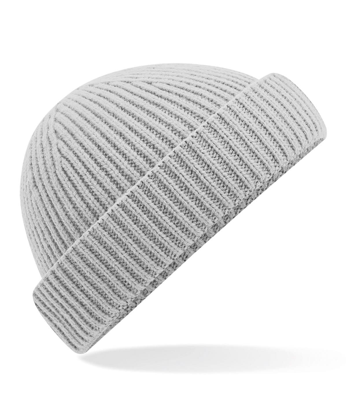 Beechfield Harbour beanie B383R - Light Grey One size - Customisable Beanies