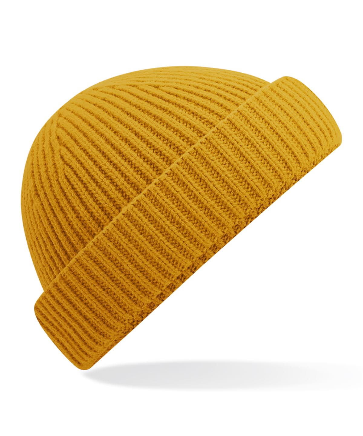 Beechfield Harbour beanie B383R - Mustard One size - Customisable Beanies