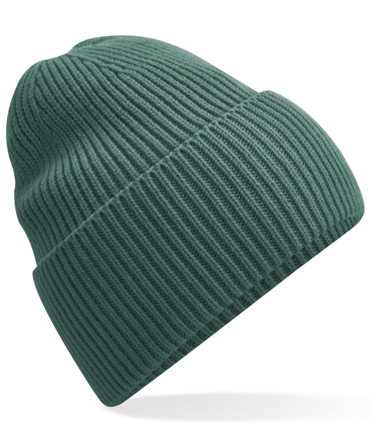 Beechfield Oversized cuffed beanie B384R - Marine Green One size - Customisable Beanies
