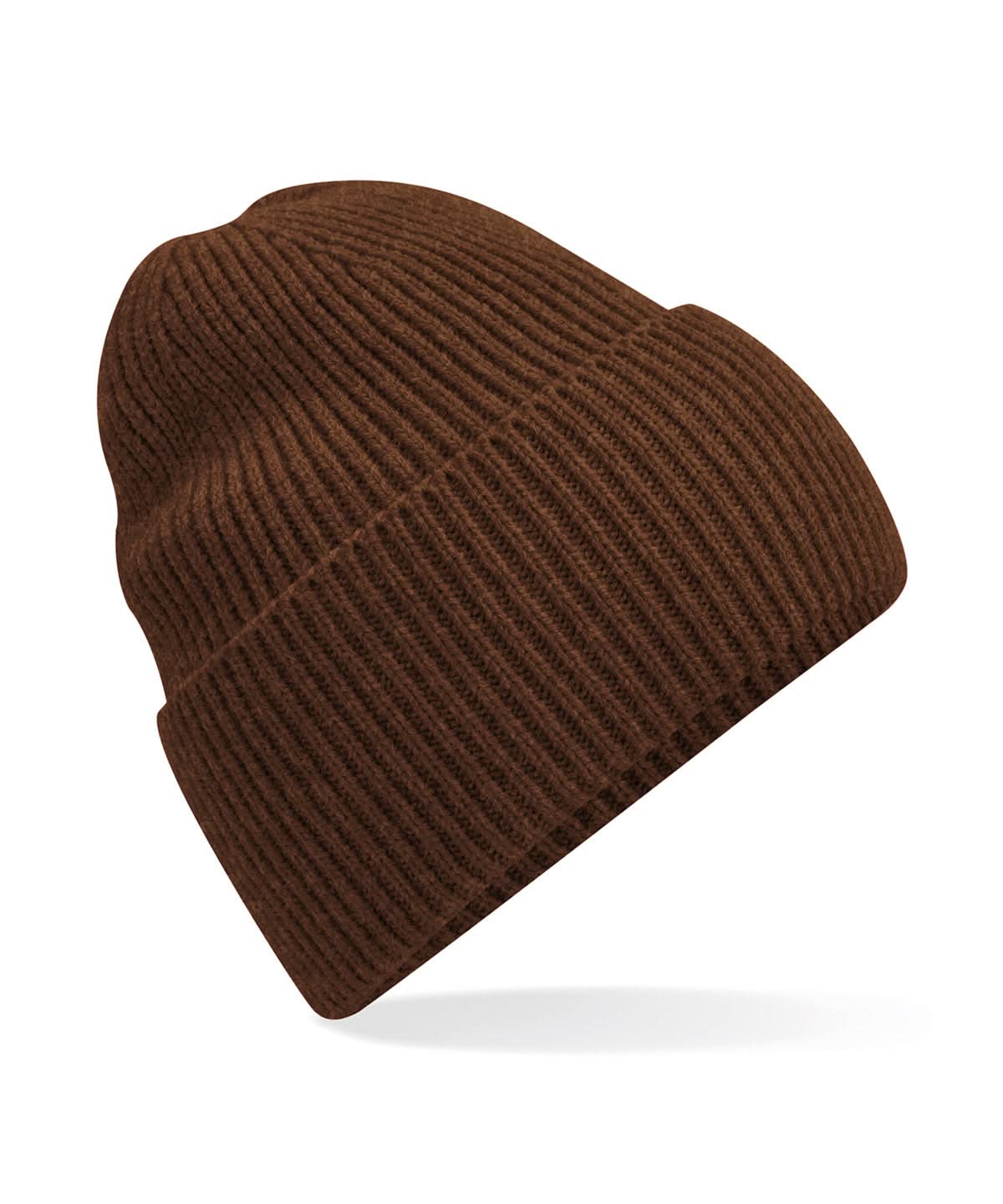 Beechfield Oversized cuffed beanie B384R - Walnut One size - Customisable Beanies