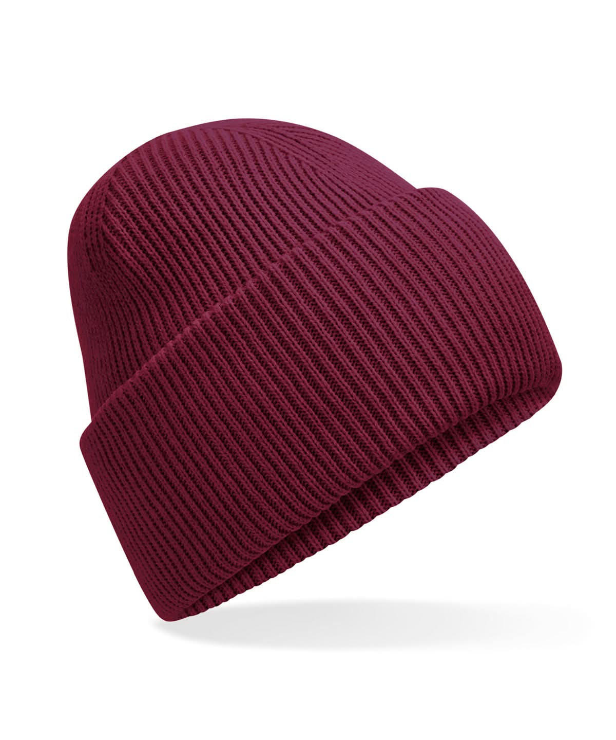 Beechfield Classic engineered deep cuffed beanie B385R - Burgundy One size - Customisable Beanies