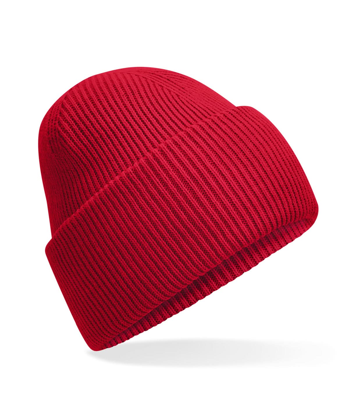 Beechfield Classic engineered deep cuffed beanie B385R - Classic Red One size - Customisable Beanies