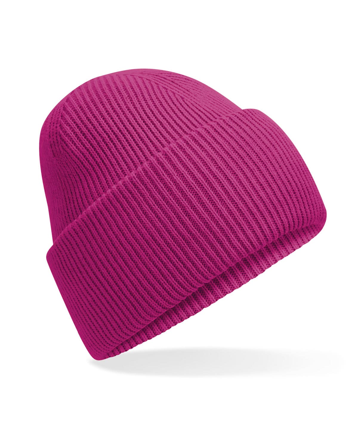 Beechfield Classic engineered deep cuffed beanie B385R - Festival Fuchsia One size - Customisable Beanies