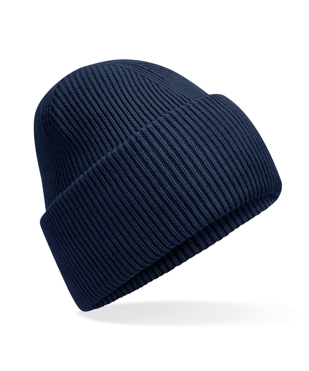 Beechfield Classic engineered deep cuffed beanie B385R - French Navy One size - Customisable Beanies