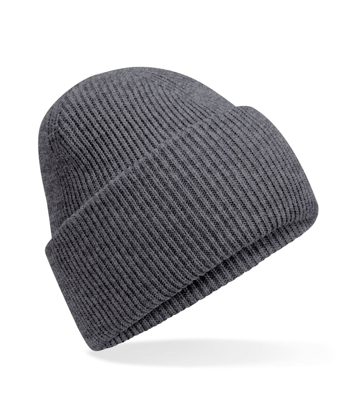 Beechfield Classic engineered deep cuffed beanie B385R - Granite One size - Customisable Beanies