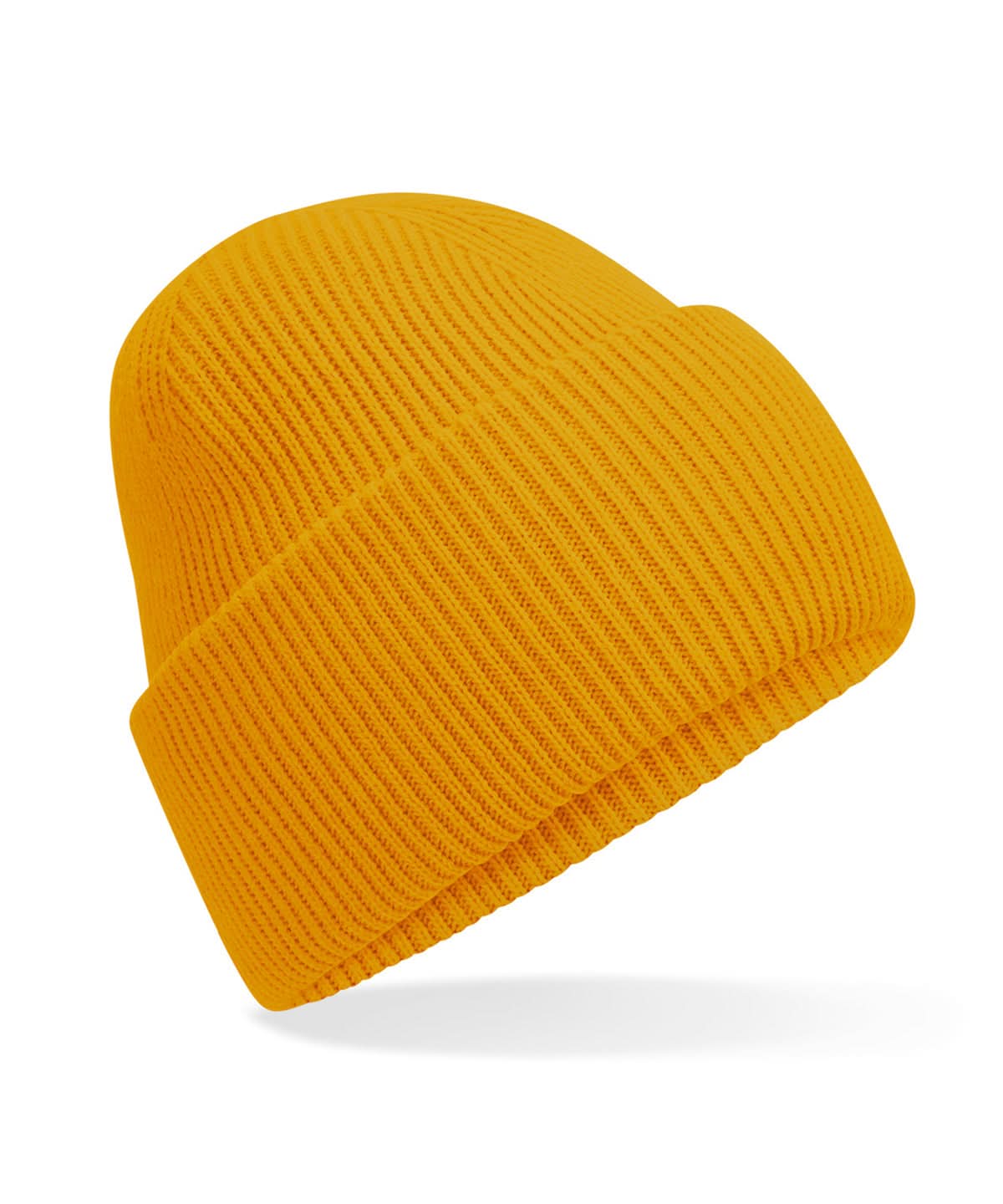 Beechfield Classic engineered deep cuffed beanie B385R - Mustard One size - Customisable Beanies