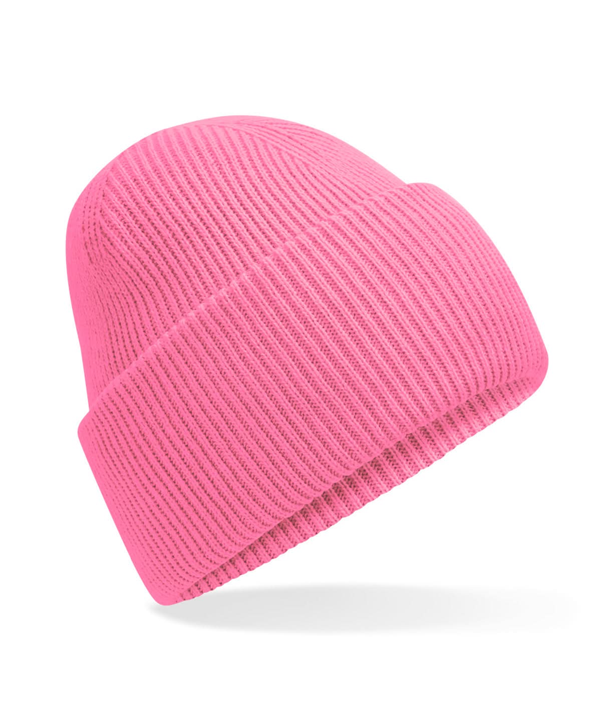 Beechfield Classic engineered deep cuffed beanie B385R - True Pink One size - Customisable Beanies