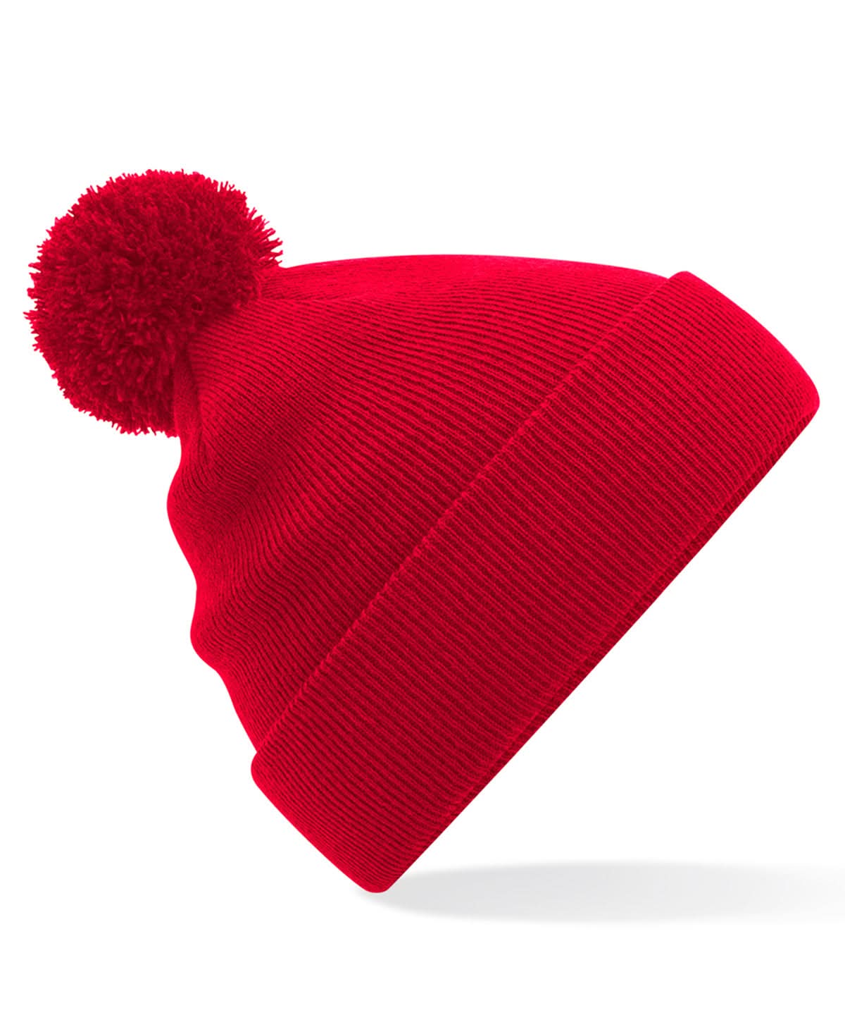 Beechfield Junior original pom pom beanie B426B - Classic Red One size - Customisable Beanies