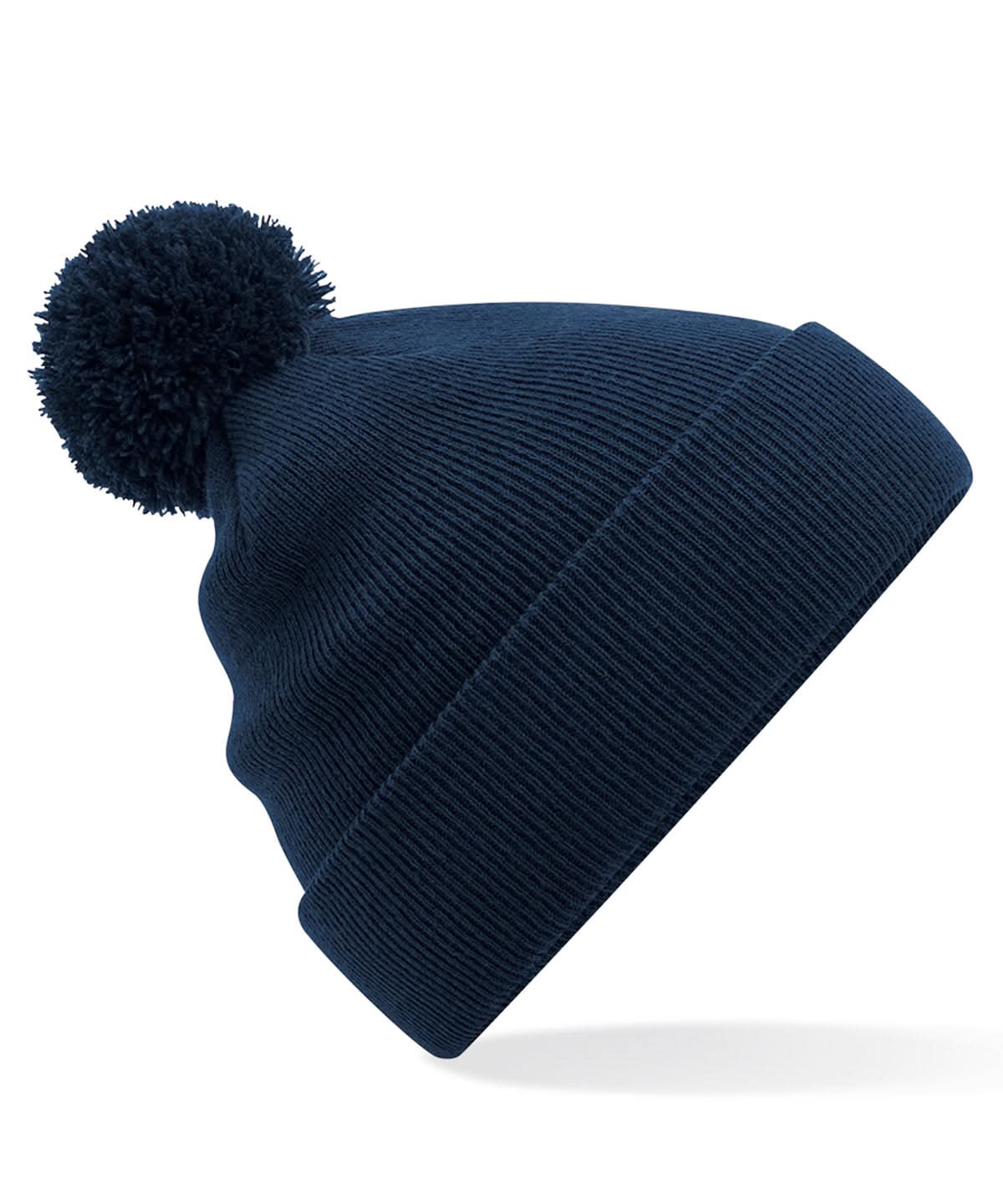 Beechfield Junior original pom pom beanie B426B - French Navy One size - Customisable Beanies